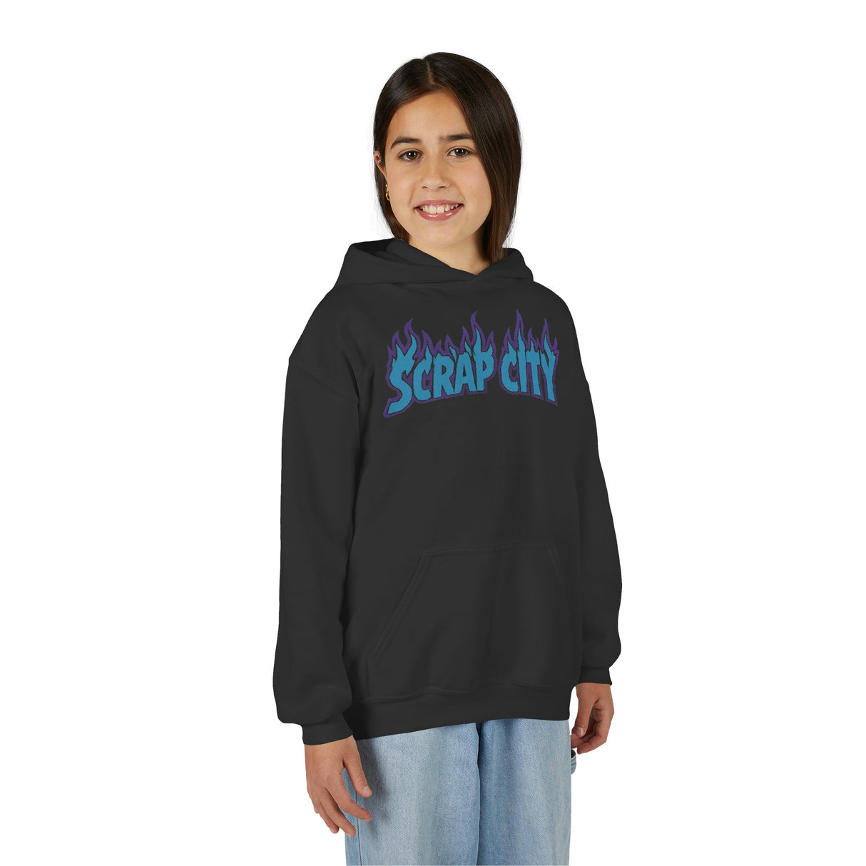 Scrap City | Youth Heavy Blend Hooded Sweatshirt