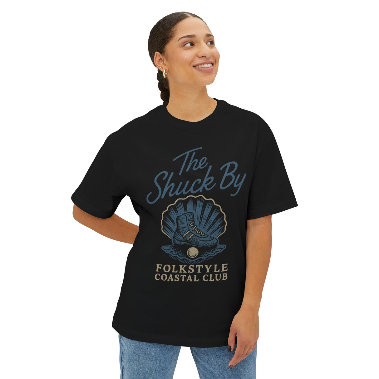 The Shuck By Wrestling Tee | Oversized | Woman's Wrestling T-Shirt | Little Miss Takedown