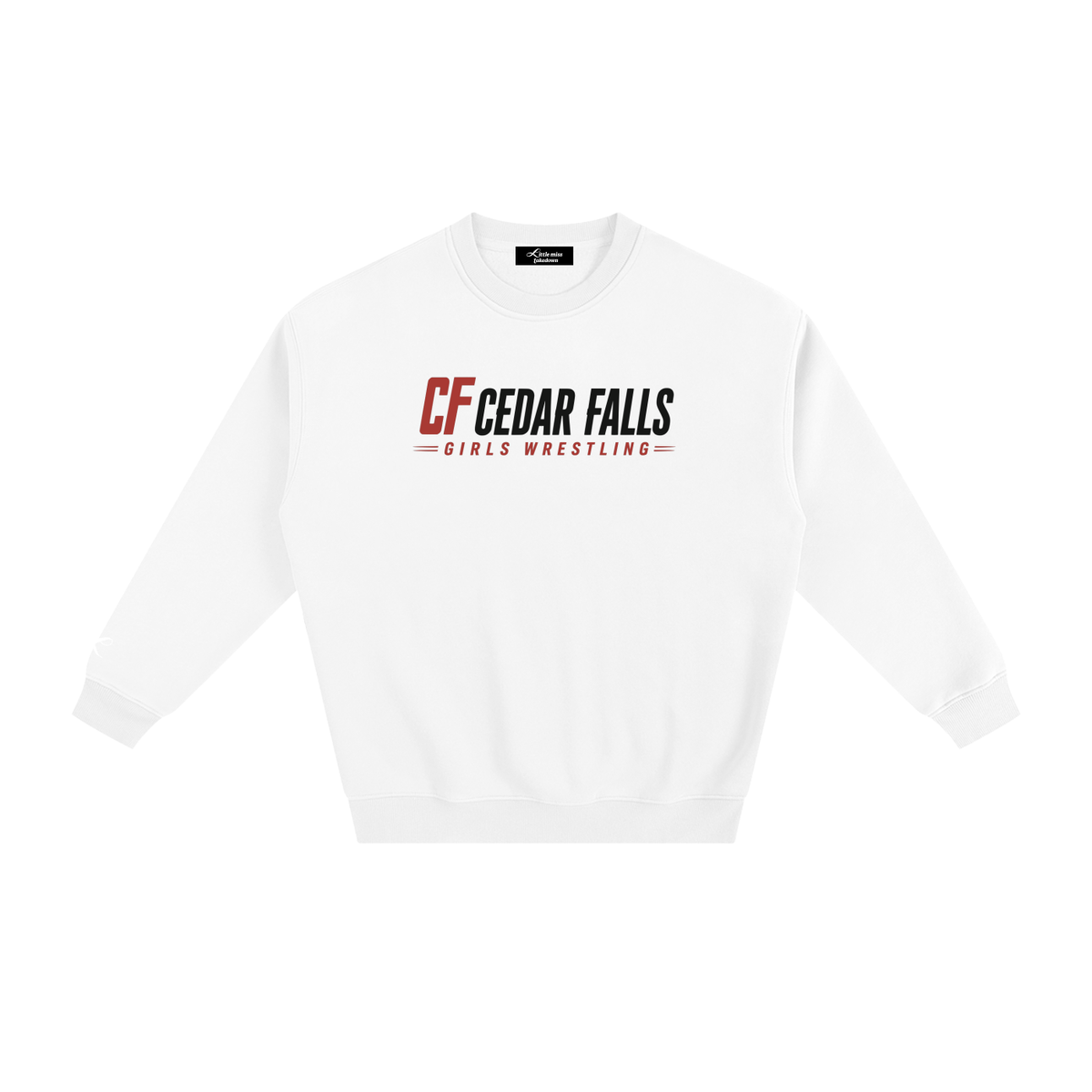 Cedar Falls Girls Wrestling Logo Crewneck