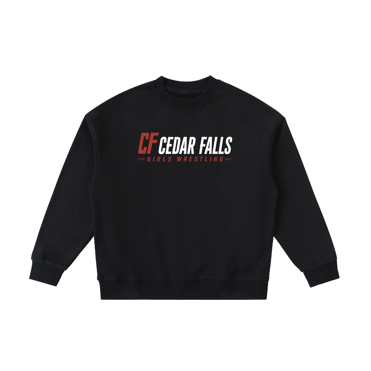 Cedar Falls Girls Wrestling Youth Logo Crewneck