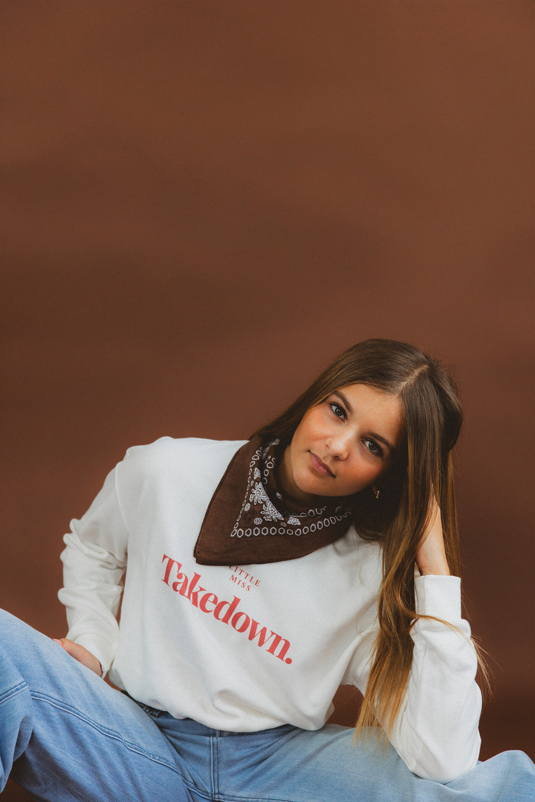 Little Miss Takedown Staple Cropped Crewneck
