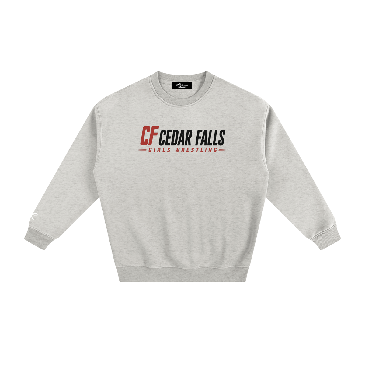 Cedar Falls Girls Wrestling Logo Crewneck