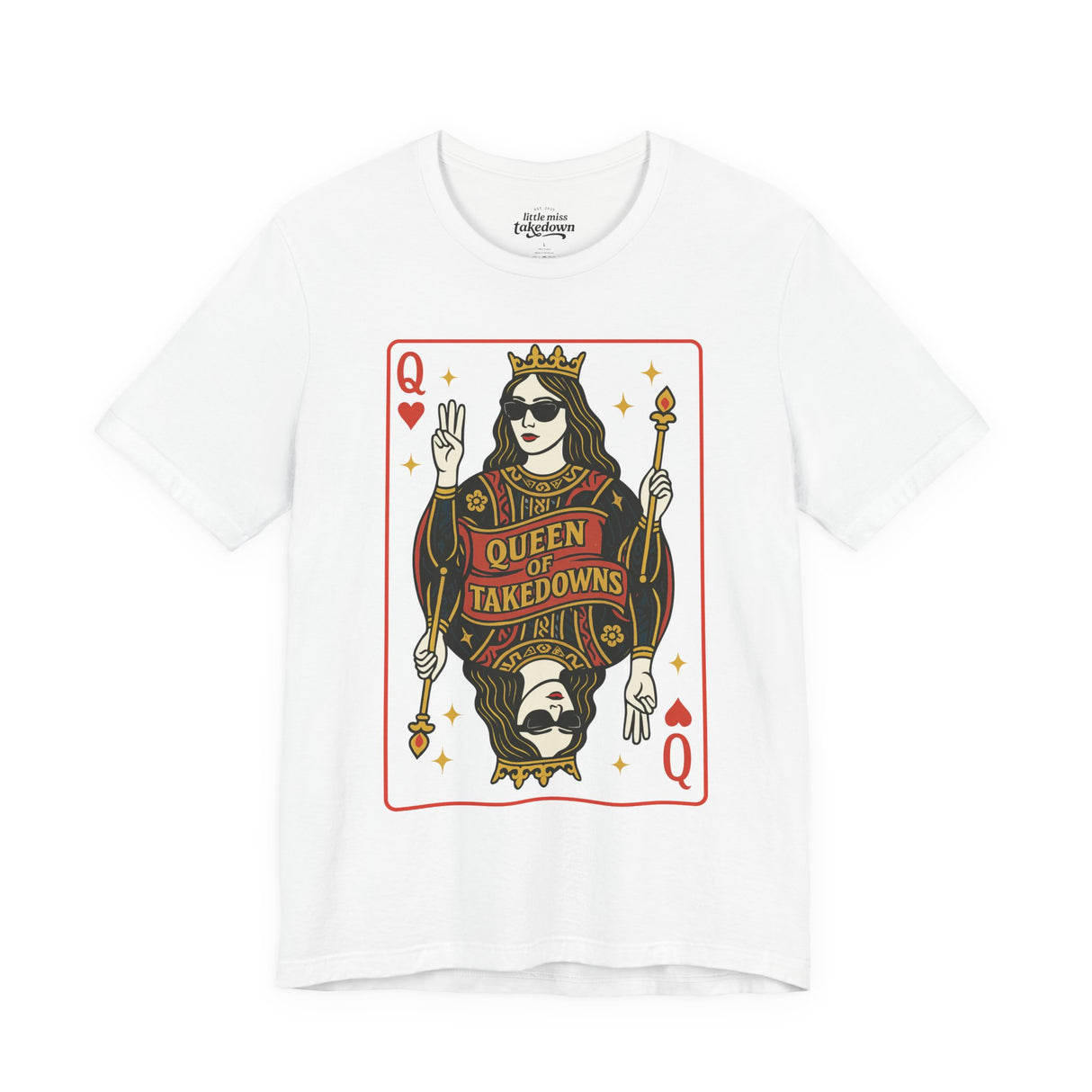 Queen of Takedown Woman's Wrestling T-Shirt