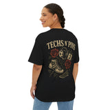 Techs and Pins Wrestling Shirt | Oversized | Little Miss Takedown