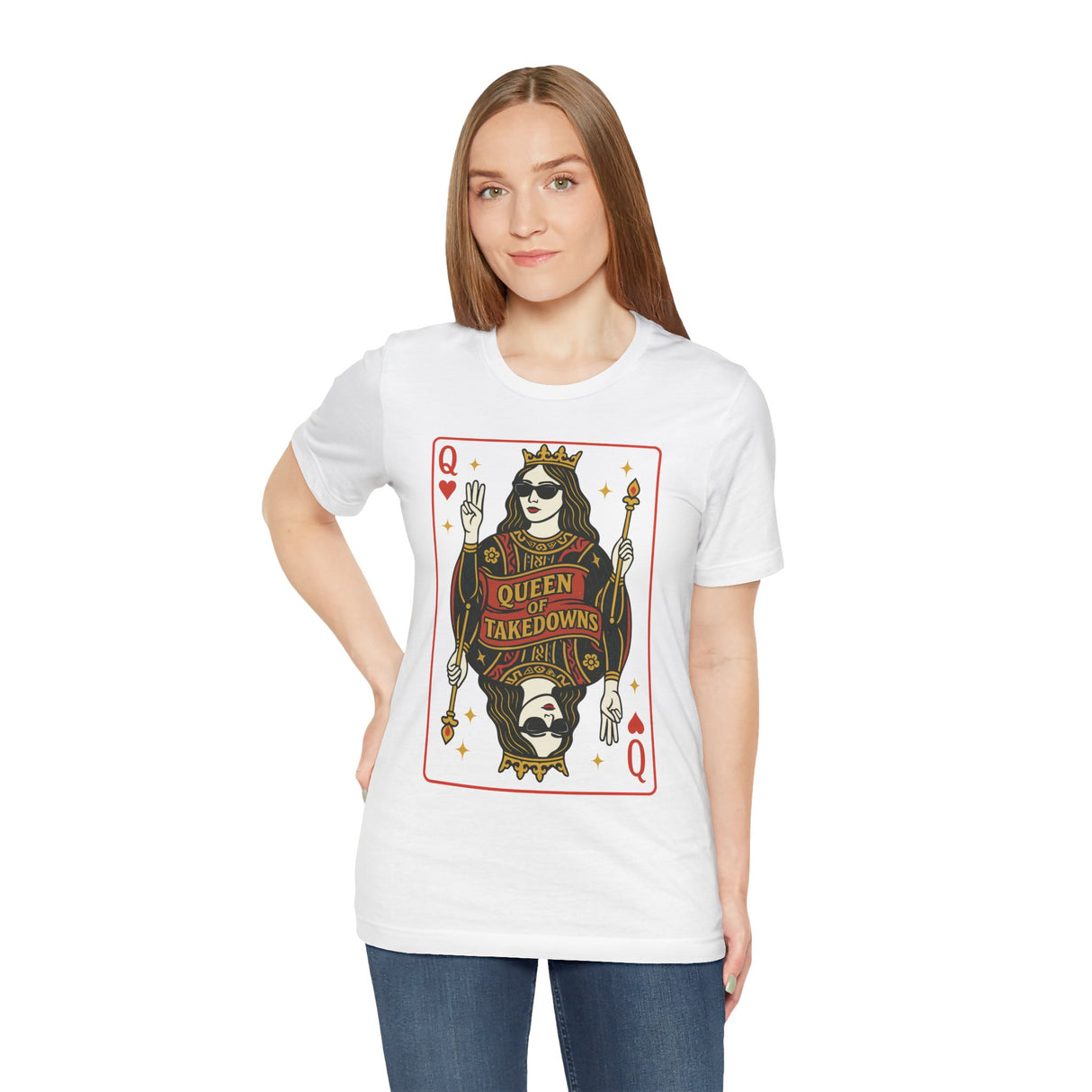 Queen of Takedown Woman's Wrestling T-Shirt