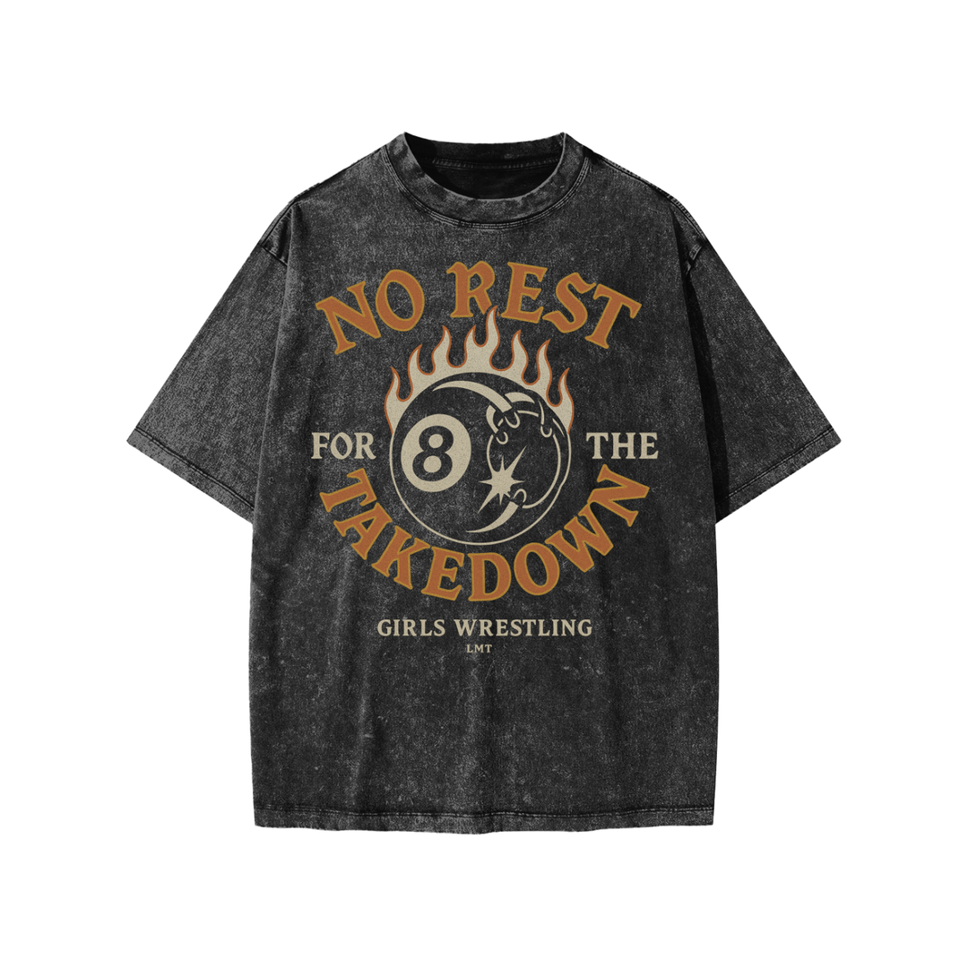 Youth No Rest for the Takedown Snow Wash Tee