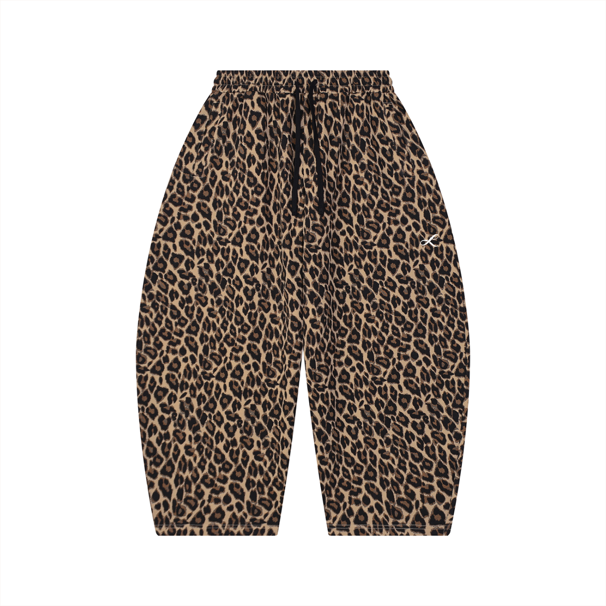 Leopard Barrel Leg Sweatpants