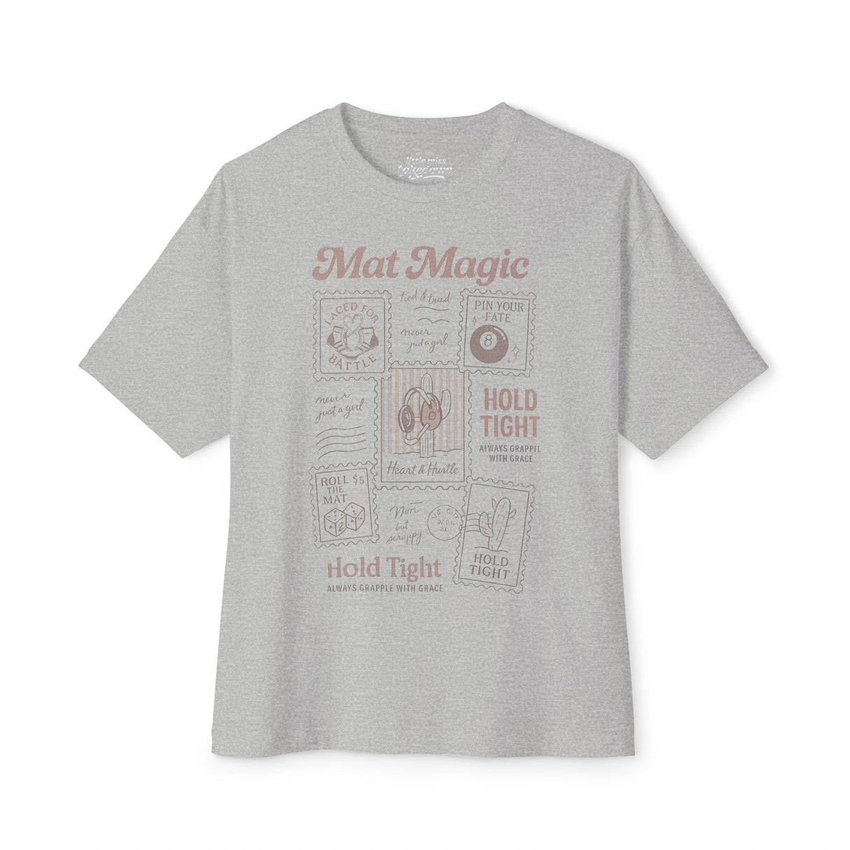 Mat Magic | Girls Wrestling Shirt | Oversized | Little Miss Takedown