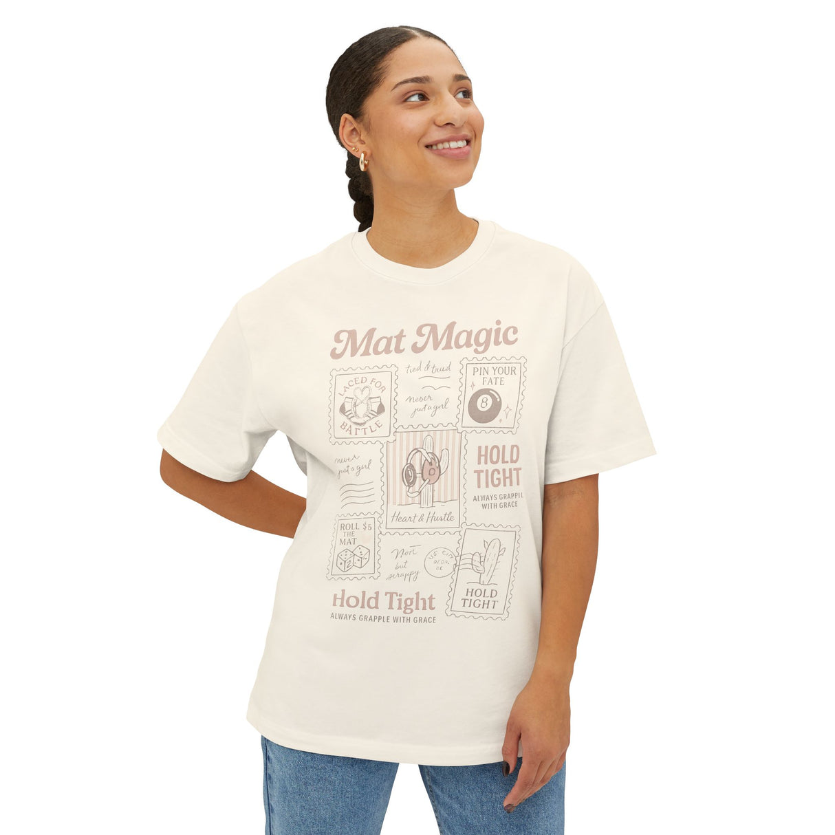 Mat Magic | Girls Wrestling Shirt | Oversized | Little Miss Takedown