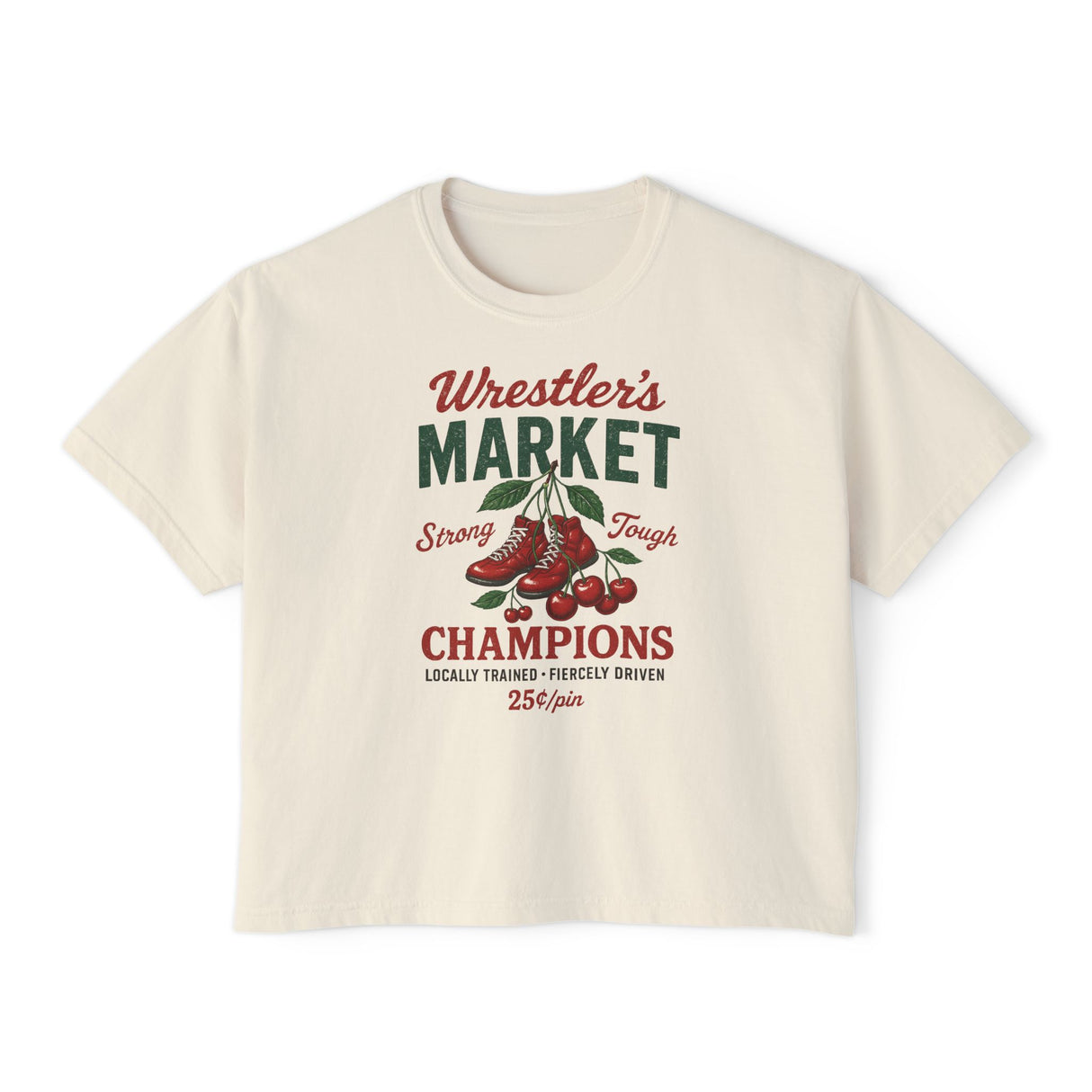 Wrestler's Market | Women's Boxy Tee | Woman's Wrestling T-Shirt | Little Miss Takedown