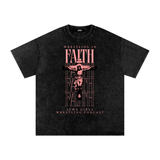 Oversized Iowa Girls Wrestling Collab Faith Tee