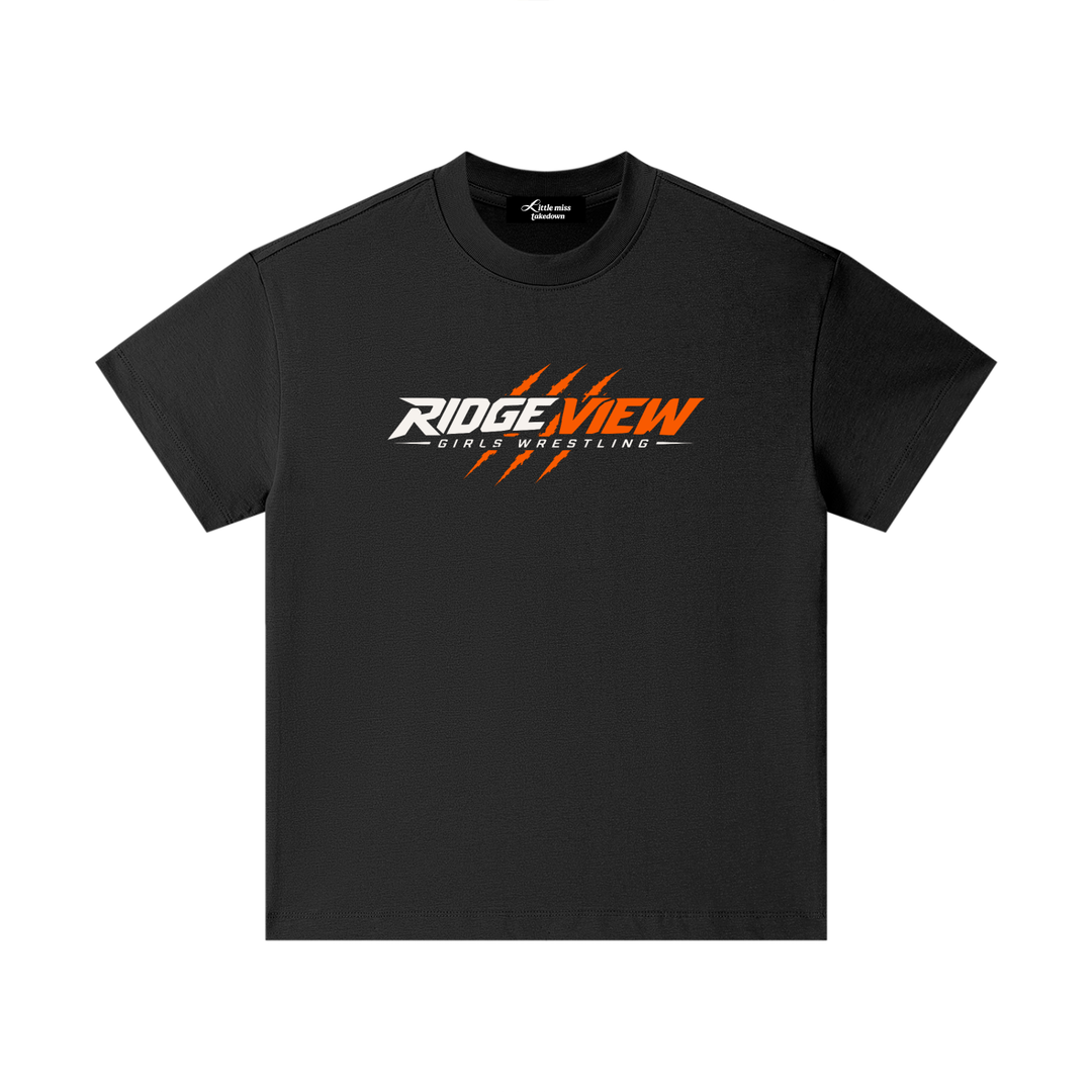 Ridge View Girls Wrestling Youth Tee Black