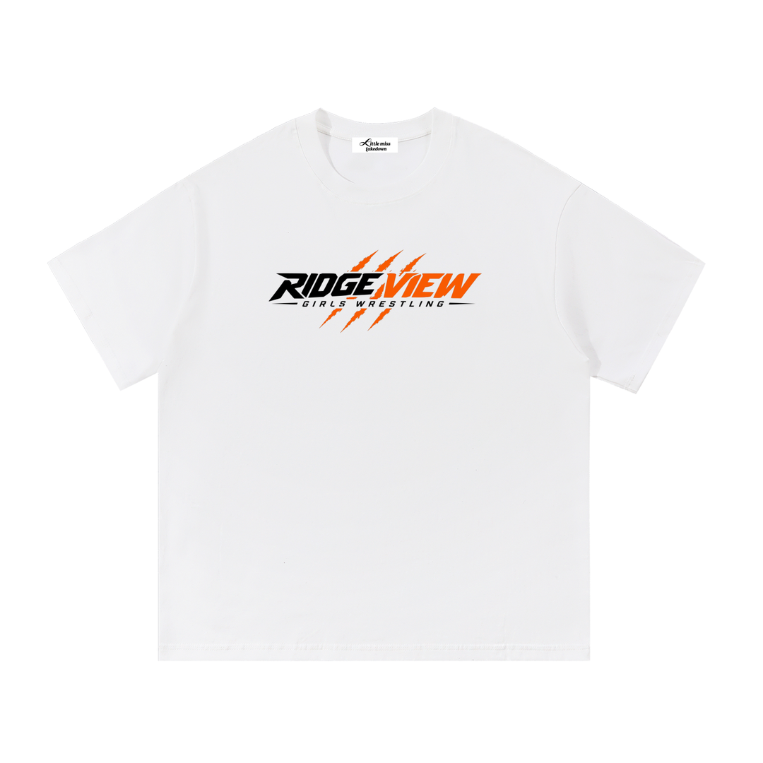 Ridge View Girls Wrestling Tee White