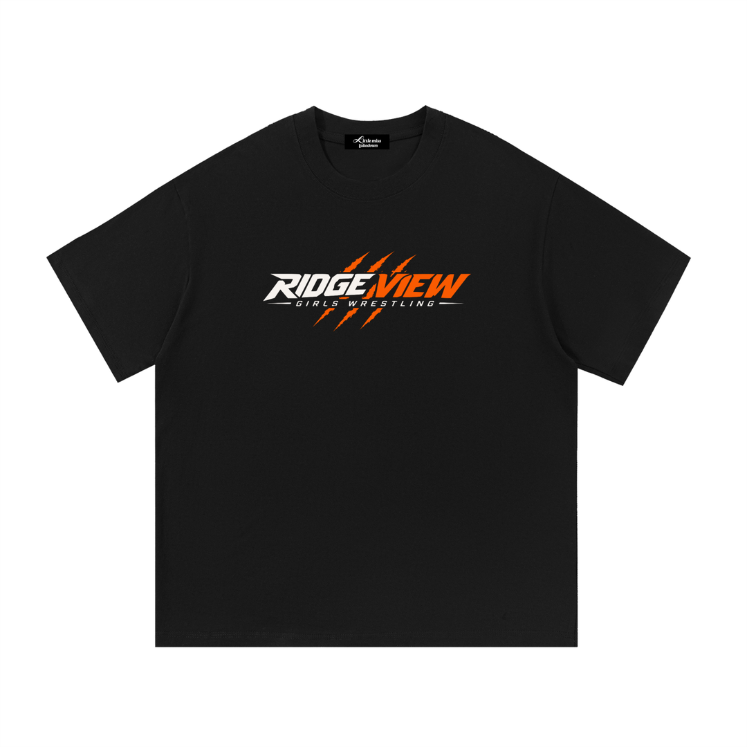 Ridge View Girls Wrestling Tee Black