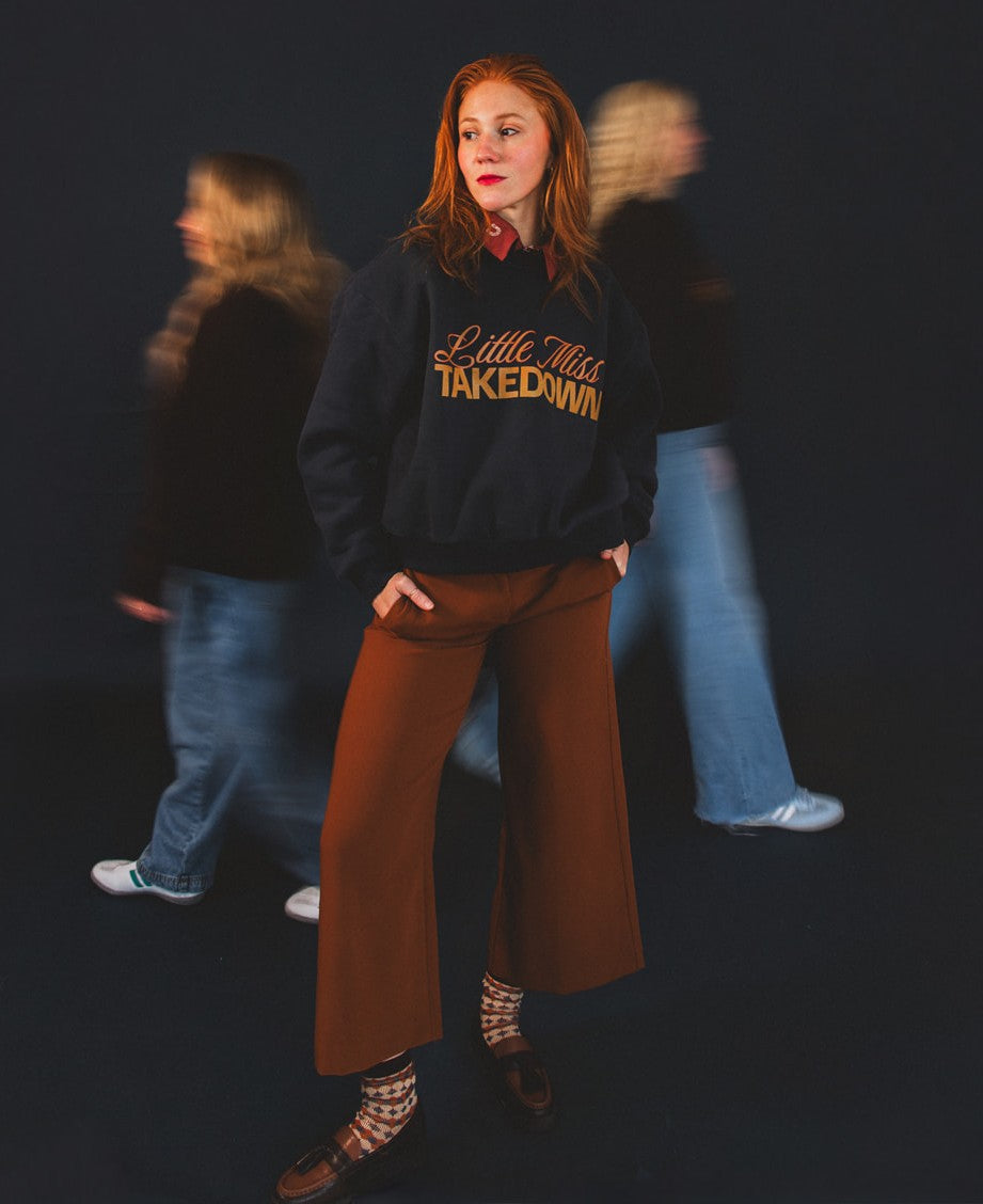 Little Miss Takedown Boxy Fleece Crewneck