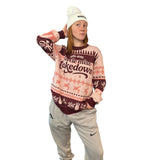 Woman's Wrestling Knit Christmas Sweater