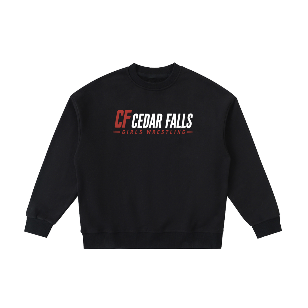 Cedar Falls Girls Wrestling Youth Logo Crewneck