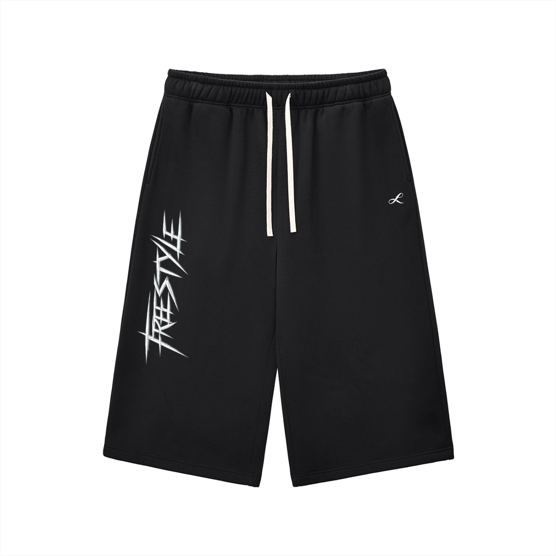 Freestyle Wide Leg Three-quarter Sweatpants