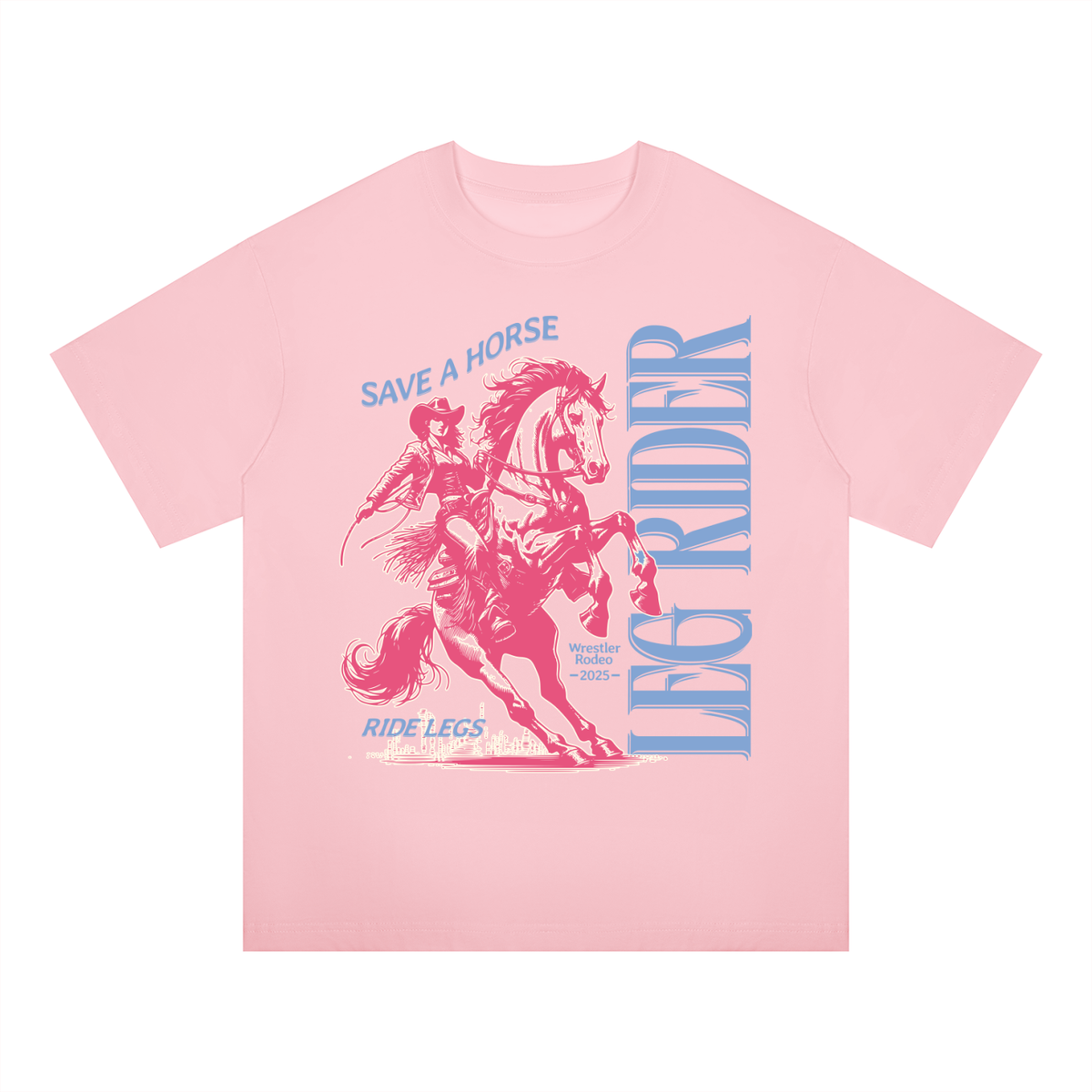 Save a Horse, Leg Rider Oversized Tee